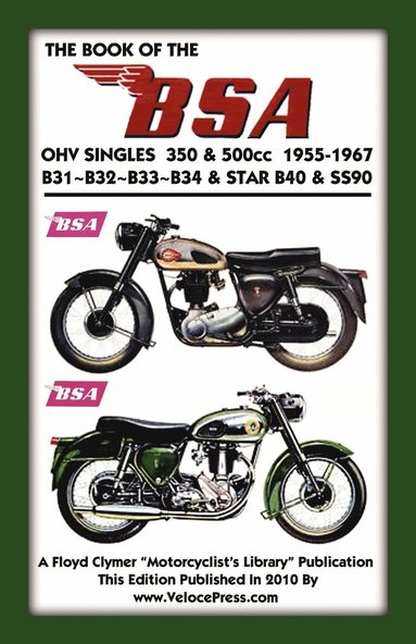 bokomslag BOOK OF THE BSA OHV SINGLES 350 & 500cc 1955-1967