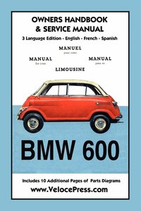 bokomslag BMW 600 Limousine 1957- 59 Owners Manual & Service