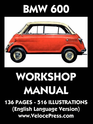 bokomslag BMW 600 Limousine Factory Workshop Manual