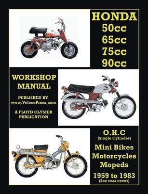HONDA 50cc, 65cc, 70cc & 90cc OHC SINGLES 1959-1983 ALL MODELS WORKSHOP MANUAL 1