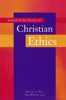 Journal of the Society of Christian Ethics 1