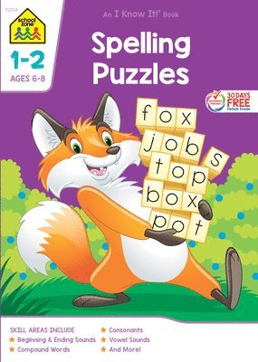 bokomslag School Zone Spelling Puzzles Grades 1-2 Workbook