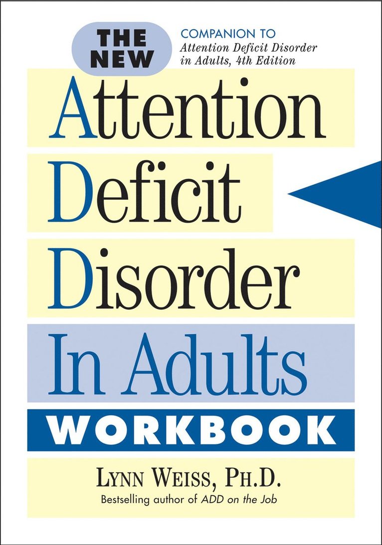 New Attention Deficit Disorder in Adults Workbook 1