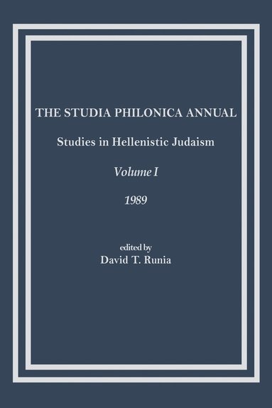 bokomslag The Studia Philonica Annual