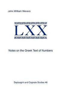 bokomslag Notes on the Greek Text of Numbers