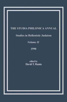 bokomslag The Studia Philonica Annual, II, 1990