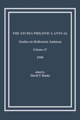 The Studia Philonica Annual, II, 1990 1