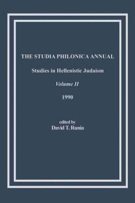 David T. Runia - Studia Philonica Annual, II, 1990, Häftad