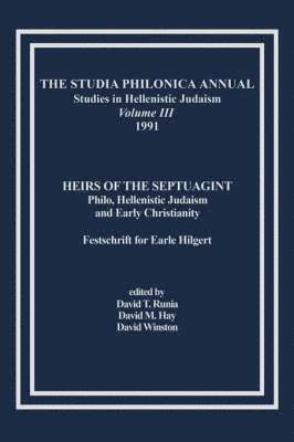 The Studia Philonica Annual, III, 1991 1