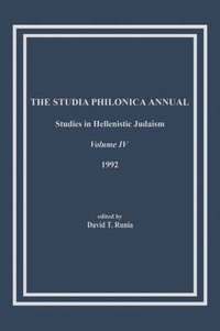 bokomslag The Studia Philonica Annual, IV, 1992