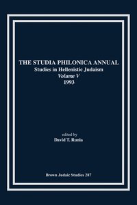 bokomslag The Studia Philonica Annual V, 1993