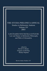 bokomslag The Studia Philonica Annual XV, 2003