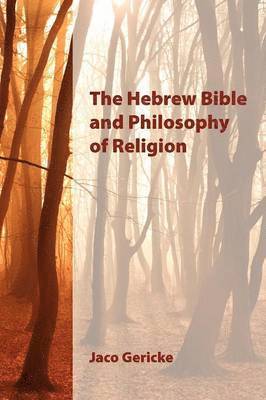 bokomslag The Hebrew Bible and Philosophy of Religion