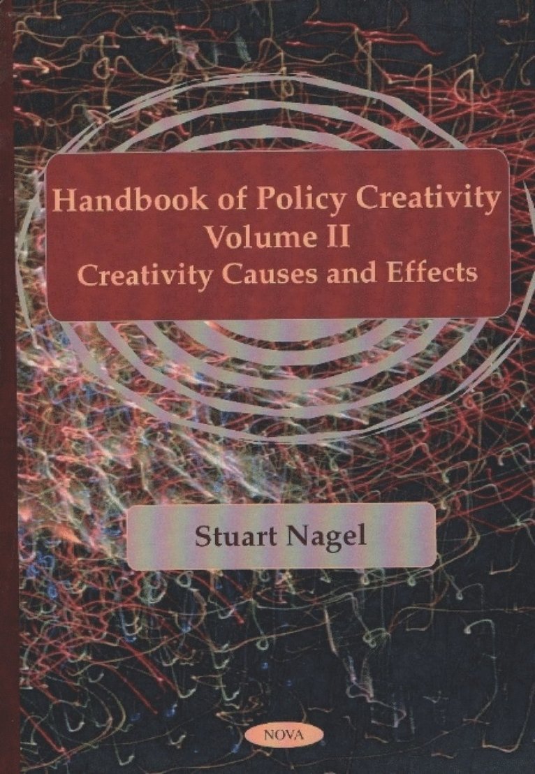 Stuart Nagel - Handbook of Policy Creativity, Volume 2, Inbunden