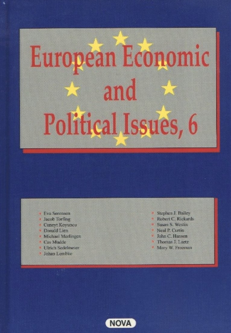 Frank Columbus - European Economic & Political Issues, Volume 6, Inbunden