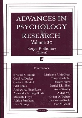 Advances in Psychology Research 1