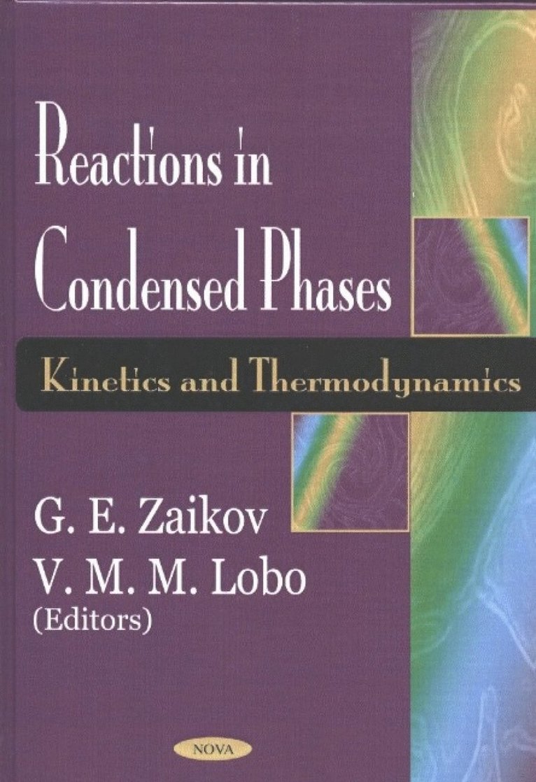 G E Zaikov - Reactions in Condensed Phases, Inbunden