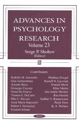 Advances in Psychology Research 1