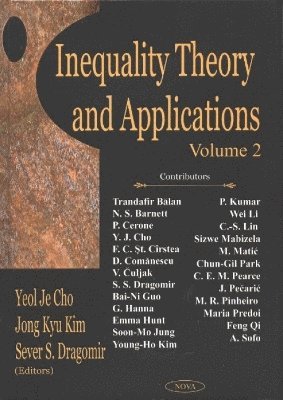 bokomslag Inequality Theory & Applications