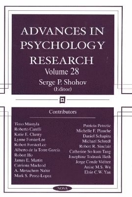bokomslag Advances in Psychology Research
