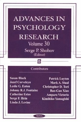 Advances in Psychology Research 1