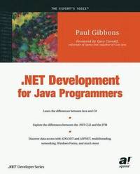 bokomslag .NET Development for Java Programmers