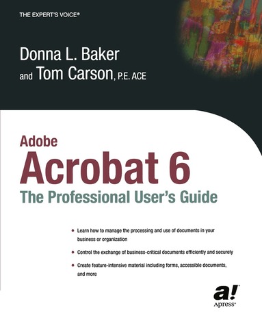 Donna L. Baker, Tom Carson - Adobe Acrobat 6, Häftad