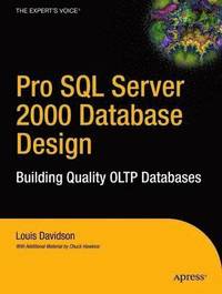 bokomslag Pro SQL Server 2000 Database Design