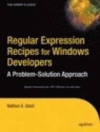 bokomslag Regular Expression Recipes for Windows Developers: A Problem-Solution Approach