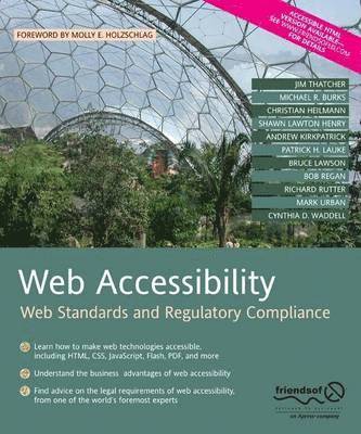 Richard Rutter, Patrick H. Lauke, Cynthia Waddell, Jim Thatcher, Shawn Lawton Henry, Bruce Lawson, Andrew Kirkpatrick, Christian Heilmann, Michael R. Burks, Bob Regan, Mark Urban, Patrick H Lauke, Michael R Burks - Web Accessibility, Häftad