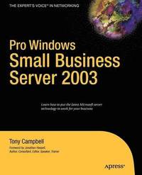 bokomslag Pro Windows Small Business Server 2003