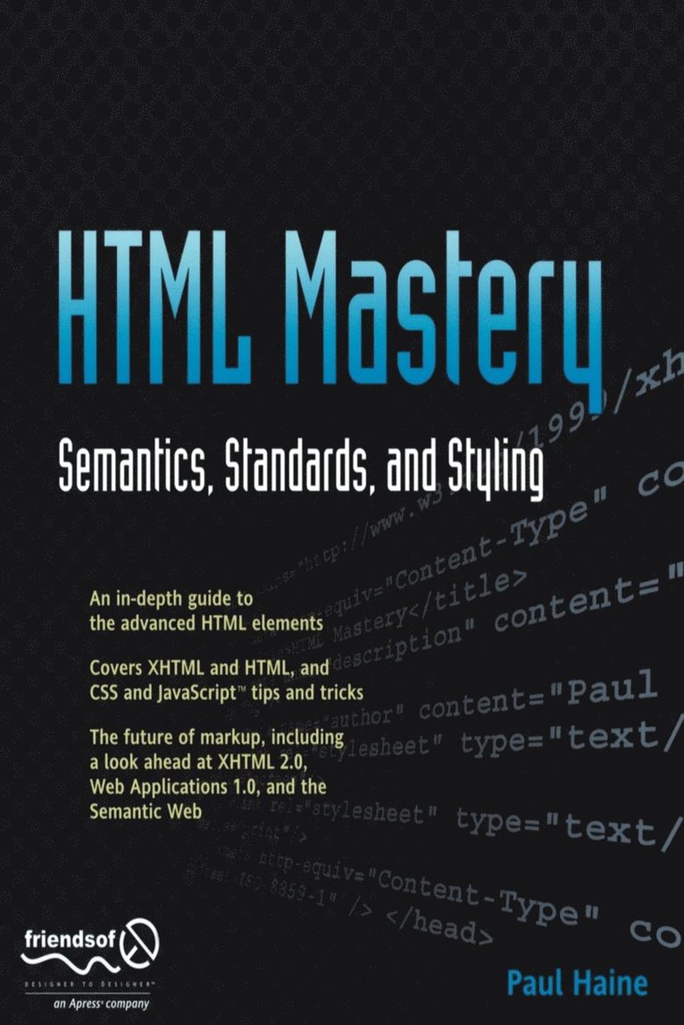 Paul Haine - HTML Mastery, Häftad