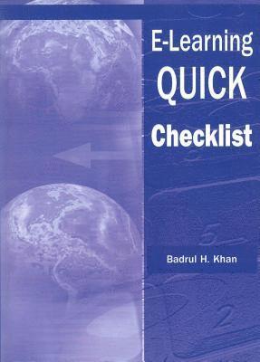 Badrul Khan - E-Learning Quick Checklist, Häftad