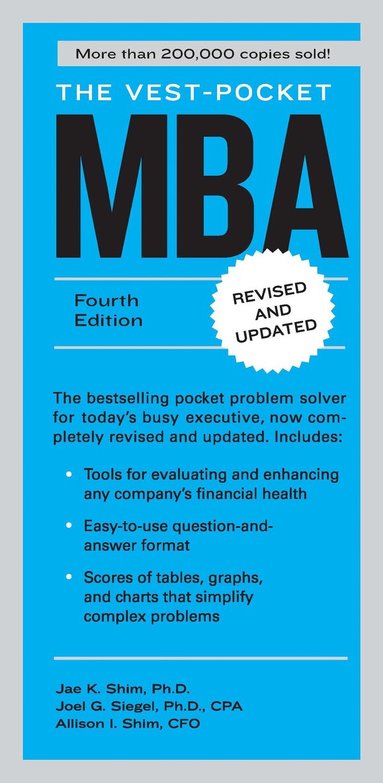 Jae K Shim, Joel Siegel, Allison I Shim - Vest-pocket Mba, Häftad