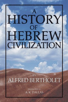 bokomslag History of Hebrew Civilization