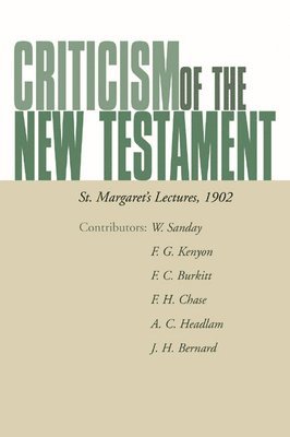 Criticism of the New Testament 1