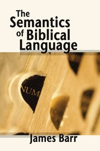 bokomslag Semantics of Biblical Language
