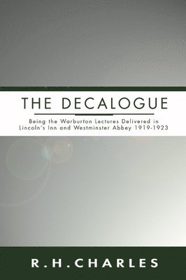 R. H. Charles - Decalogue, Häftad
