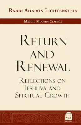 Aharon Lichtenstein - Return and Renewal, Inbunden. Tillgänglighet: Lägg i varukorg
