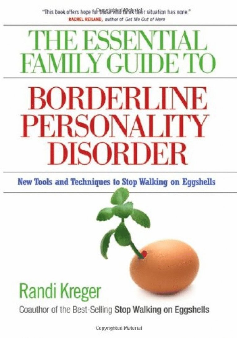 Essential Family Guide To Borderline Personality Disorder, T 1