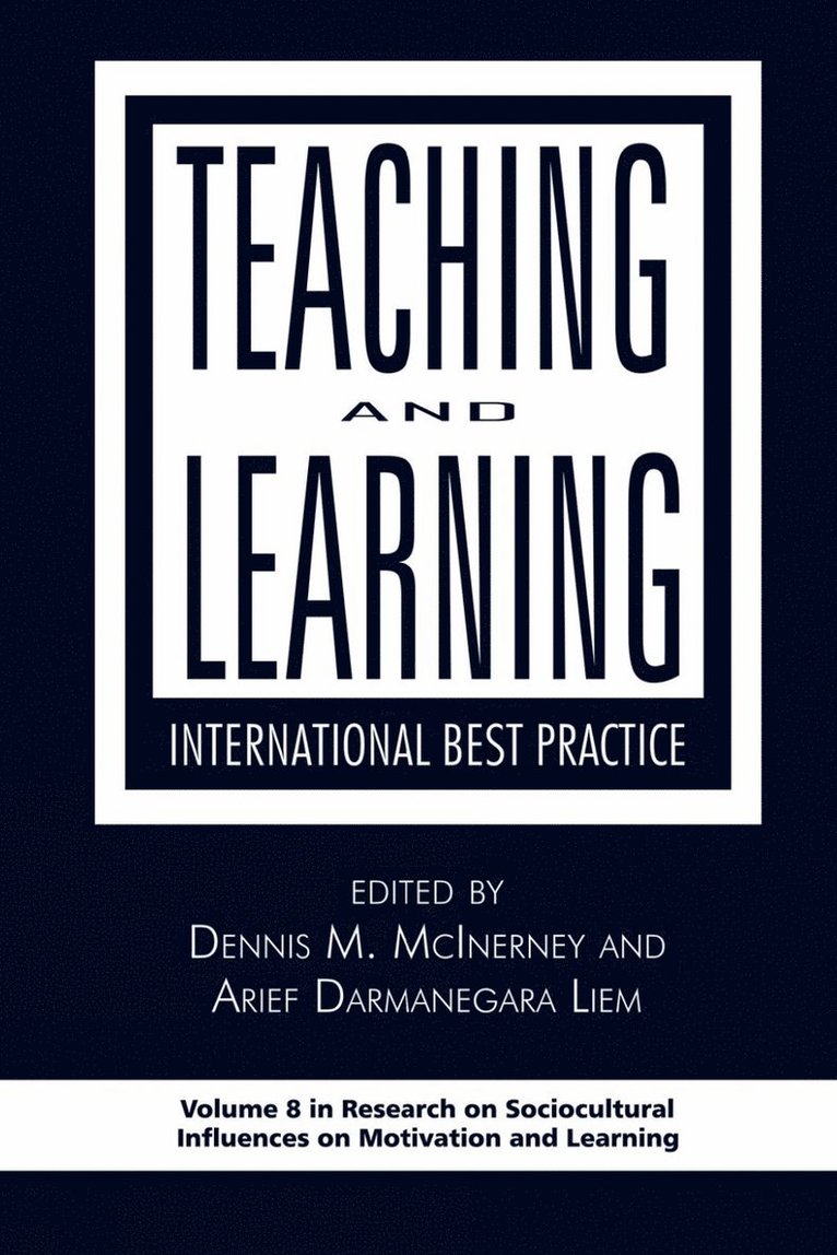 Dennis M. McInerney, Arief Darmanegara Liem - Teaching and Learning, Inbunden