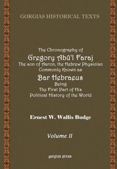 bokomslag The Chronography of Bar Hebraeus (Vol 2)