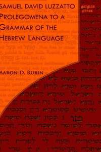 bokomslag Samuel David Luzzatto: Prolegomena to a Grammar of the Hebrew Language