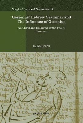 bokomslag Gesenius' Hebrew Grammar and The Influence of Gesenius