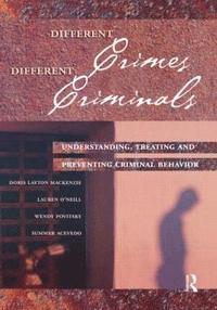 bokomslag Different Crimes, Different Criminals