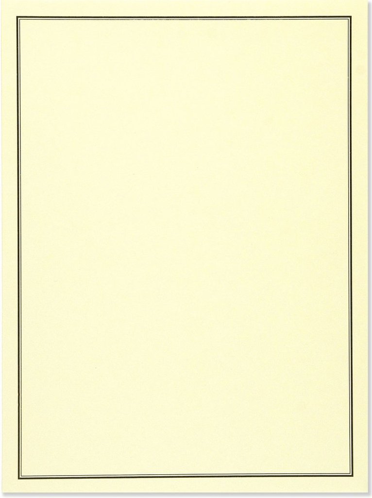 Brevpapper Black & Cream, Övrigt