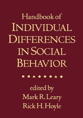 Handbook of Individual Differences in Social Behavior 1