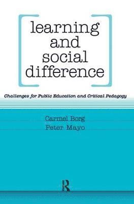 Learning and Social Difference 1