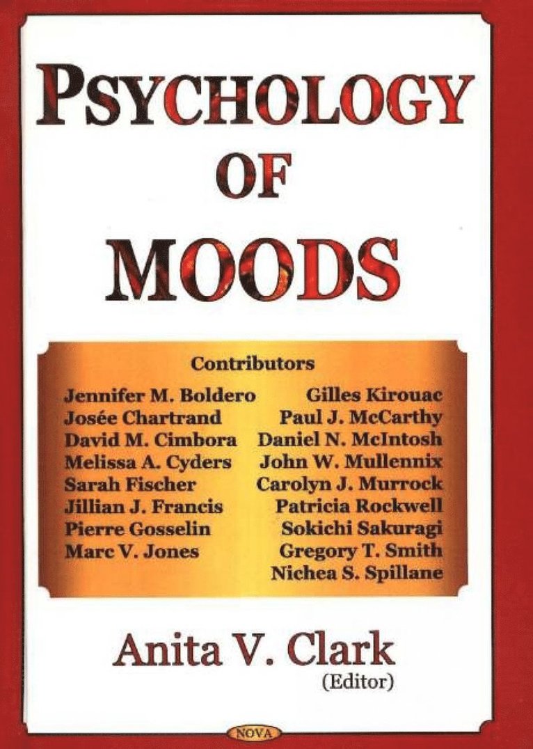 Anita V Clark - Psychology of Moods, Inbunden