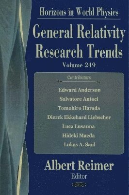bokomslag General Relativity Research Trends